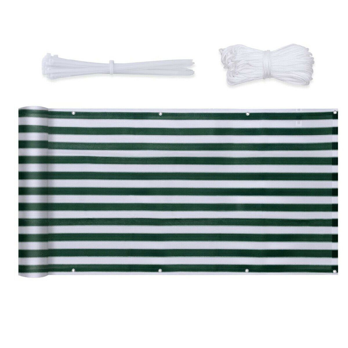 Balkon-Sichtschutz 80x750 Cm, Blickdicht & Wasserdicht – Sichtschutz Für Balkon, Terrasse & Gartenzaun In Dunkelgrün